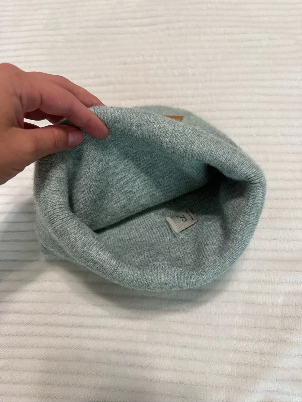C.C heather knit beanie